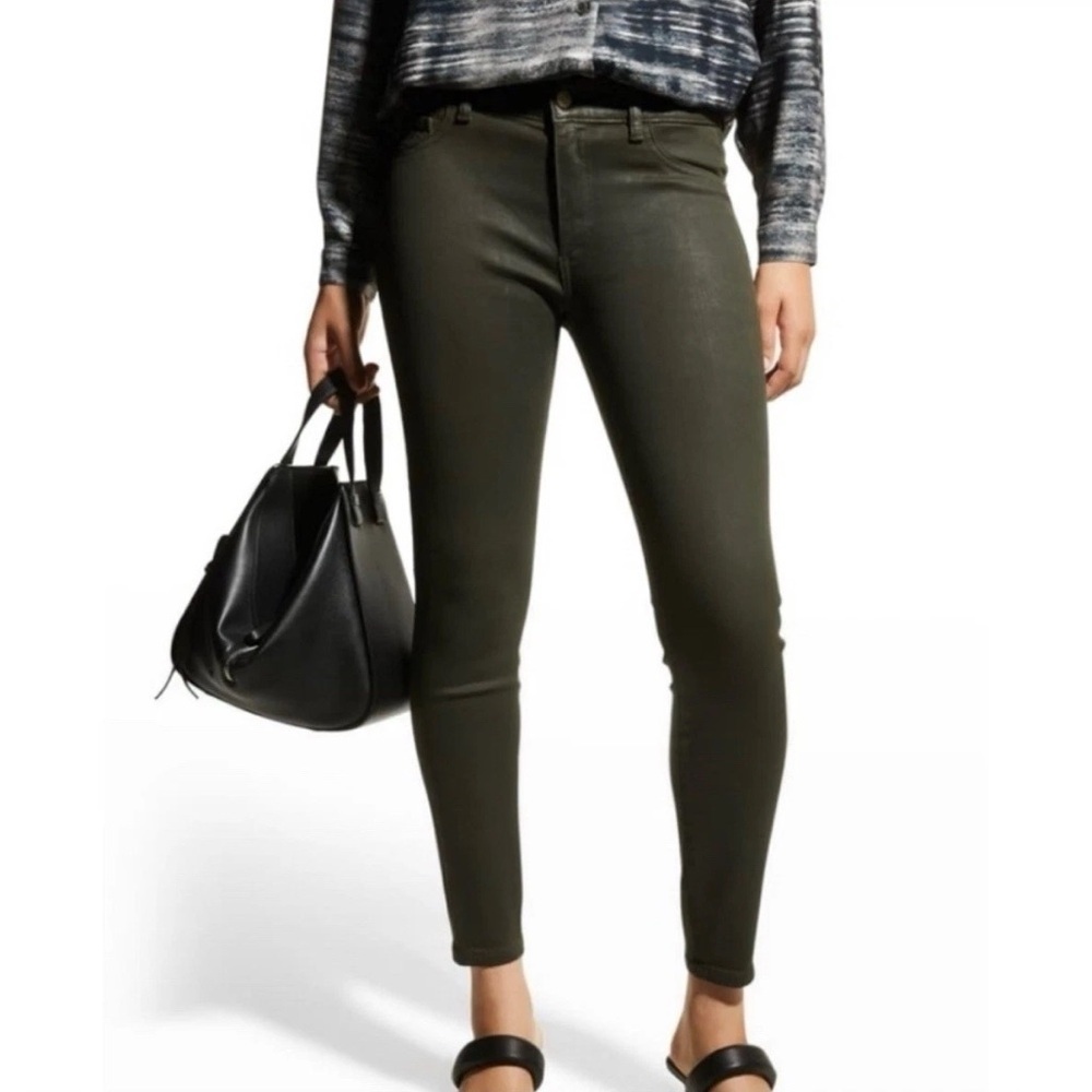 DL1961 Florence Instasculpt Mid Rise Skinny Ankle Jeans Winter Moss Size 26